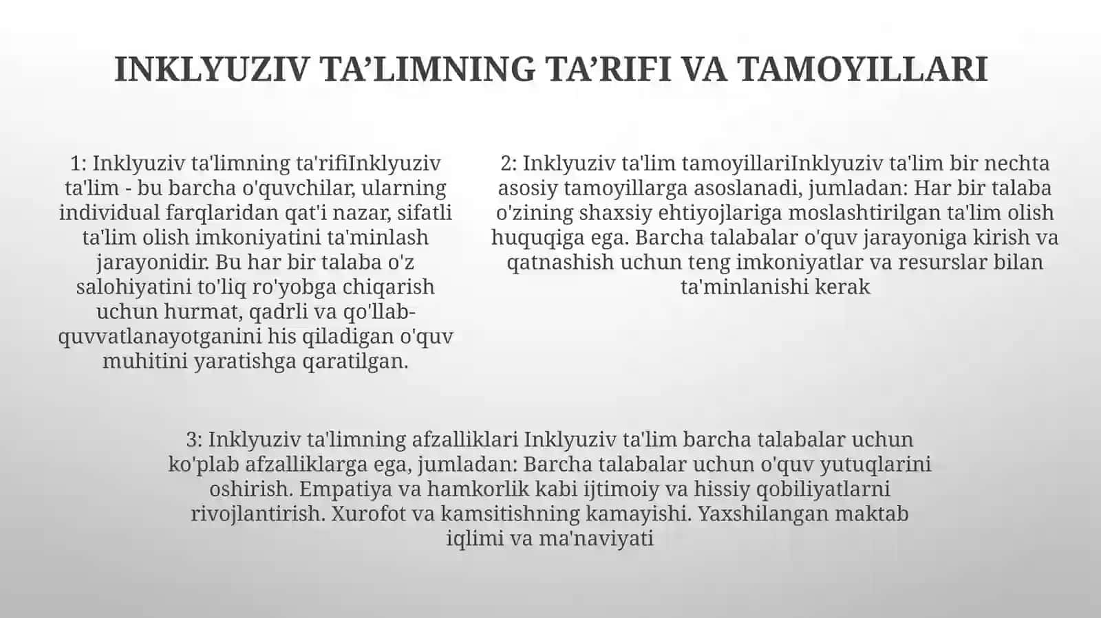 Chet Elda Alohida Yordamga Muhtoj Bolalarning Inklyuziv Ta'Lim 4