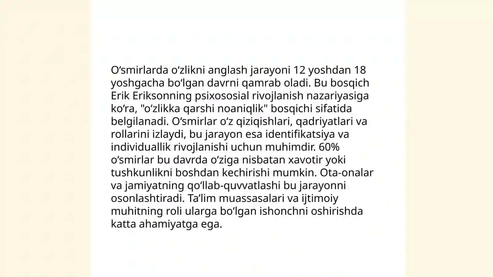 O'smirlik davrida Psixik Rivojlanish Xususiyatlari 4