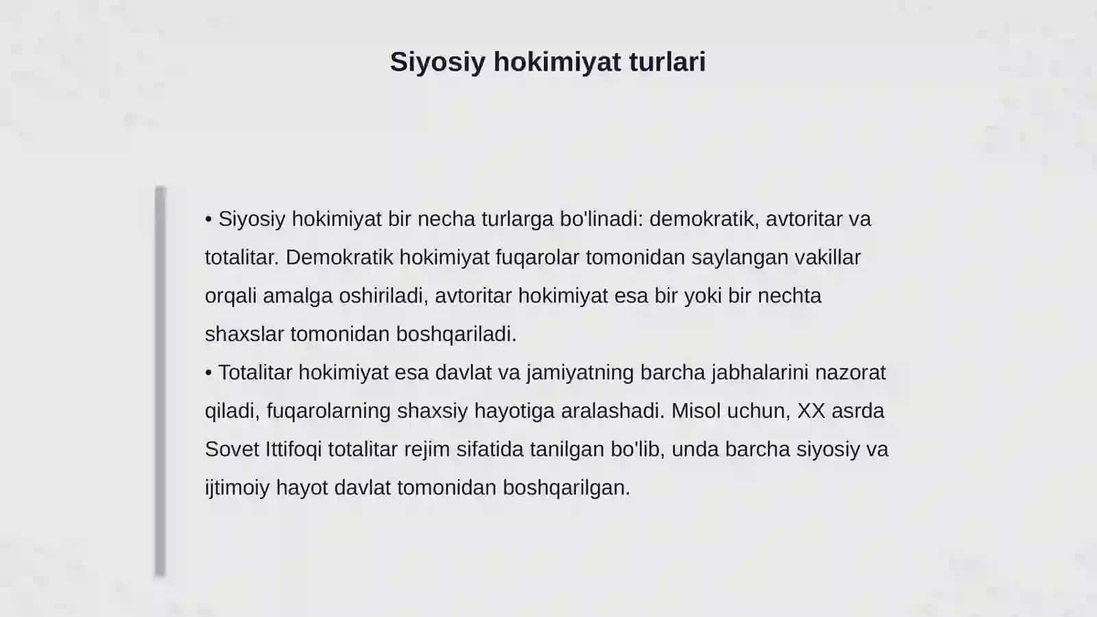 Siyosiy hokimiyat va siyosiy mafkura 4