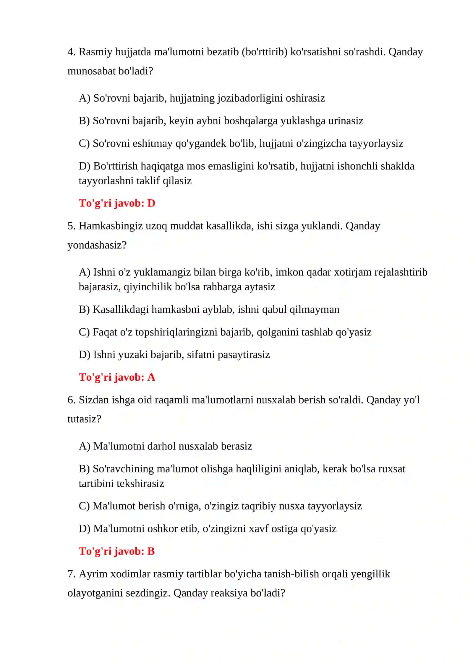 BOJXONA STRESSGA CHIDAMLILIK TESTLARI 4