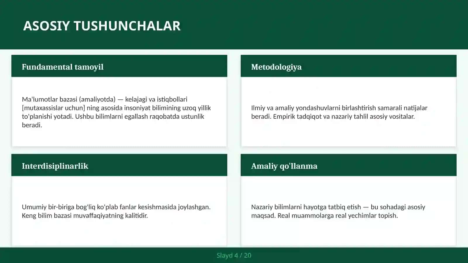 Ma'lumotlar bazasi (amaliyotda) — kelajagi va istiqbollari [mutaxassislar uchun] 4
