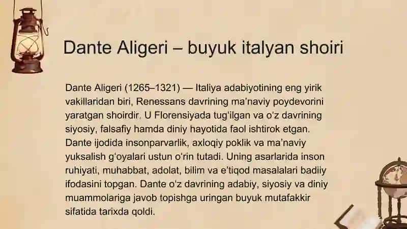 G'arb adabiyoti 4