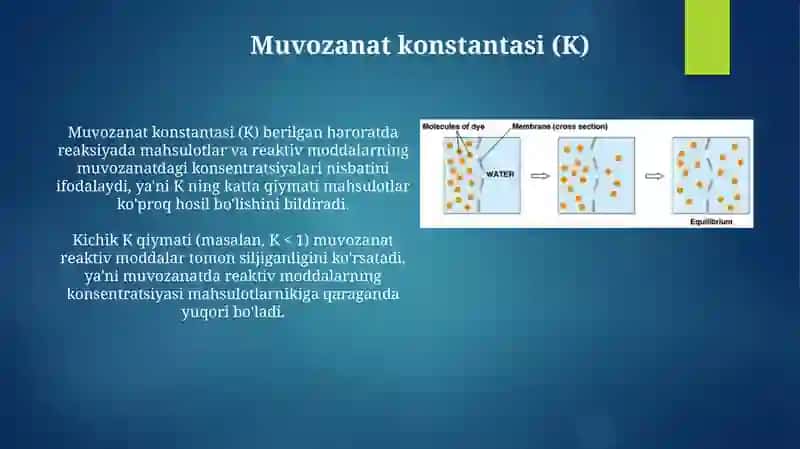 Kimyoviy muvozanat 4