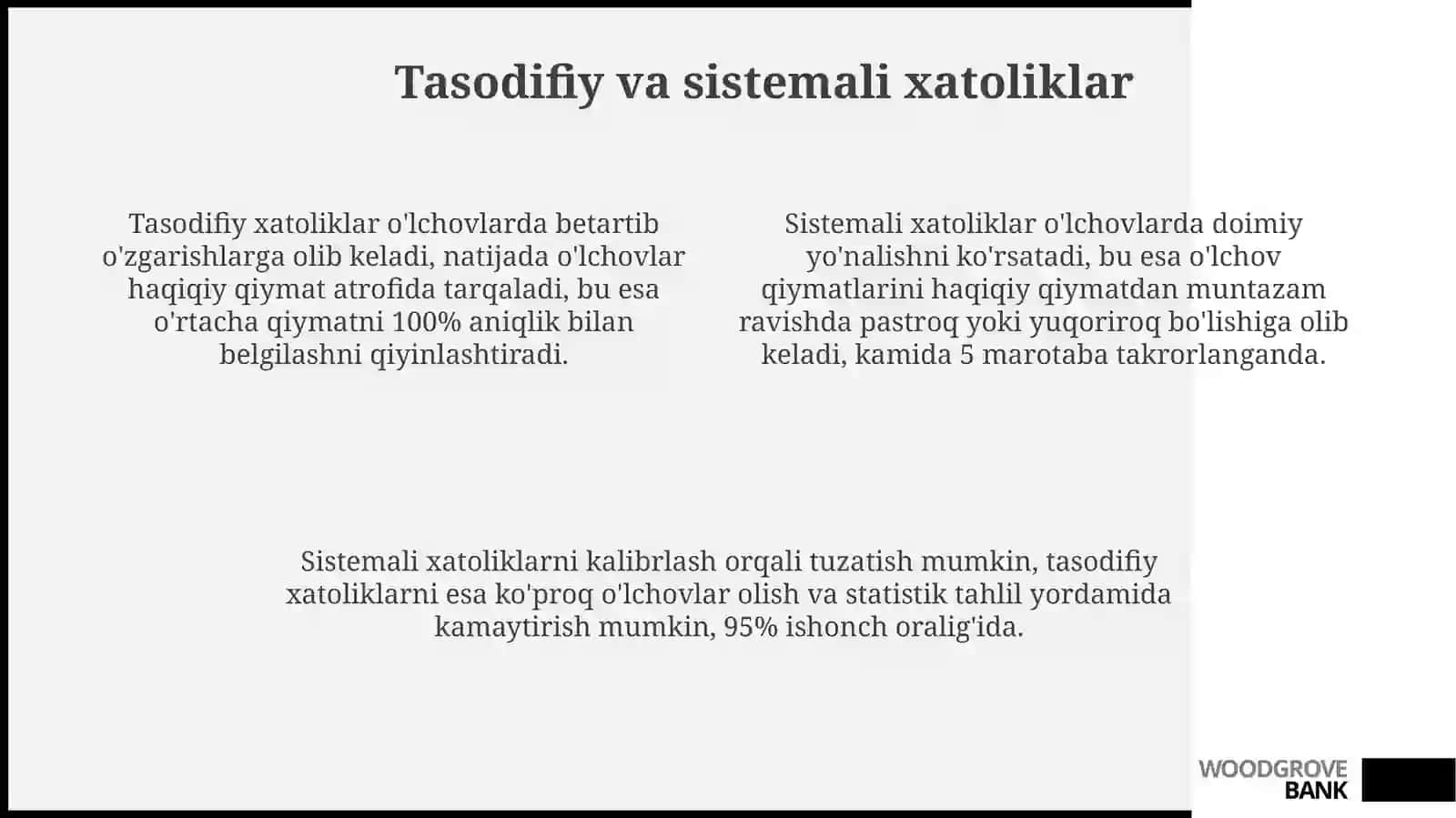 Oʻlchash xatolari 4