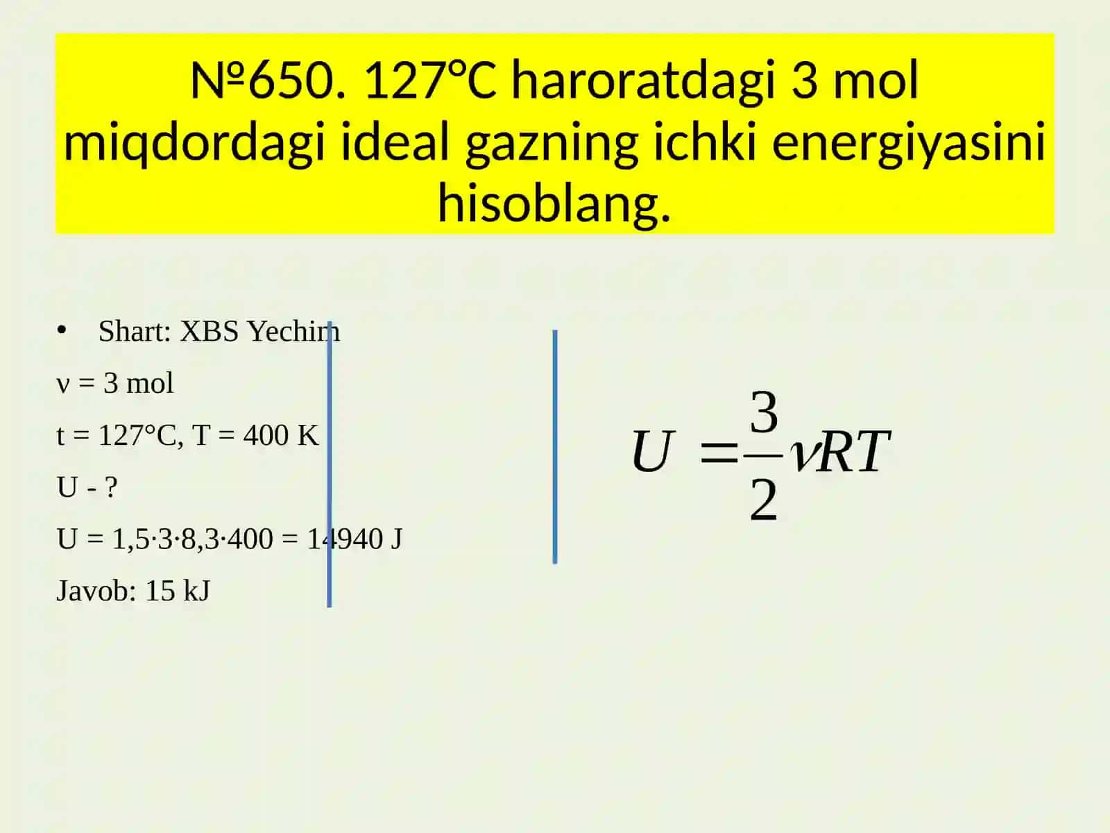 Fizika - Gazning bajargan ishi (10-sinf) 4