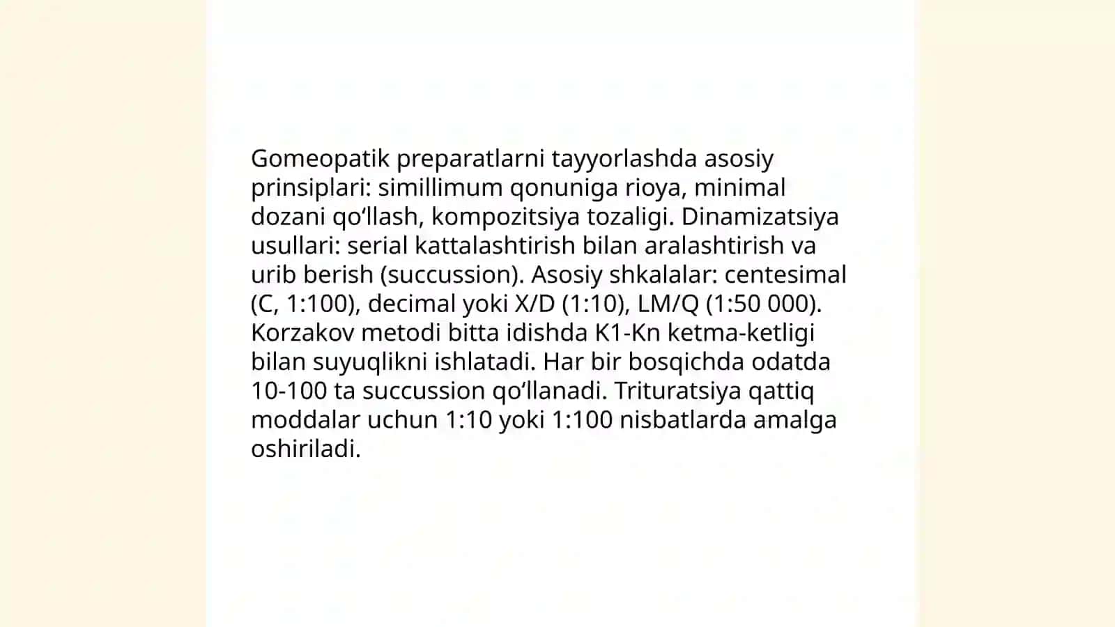 Gomeopatik essensiya va tinkturalarni qoʻllanilishi va sifatini baholash usullari 4