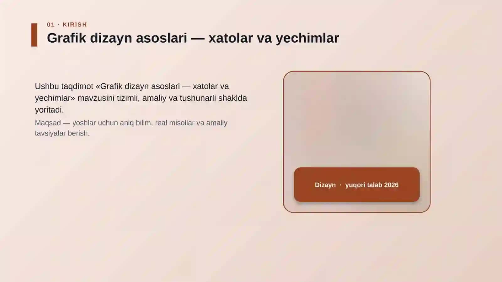 Grafik dizayn asoslari — xatolar va yechimlar 4