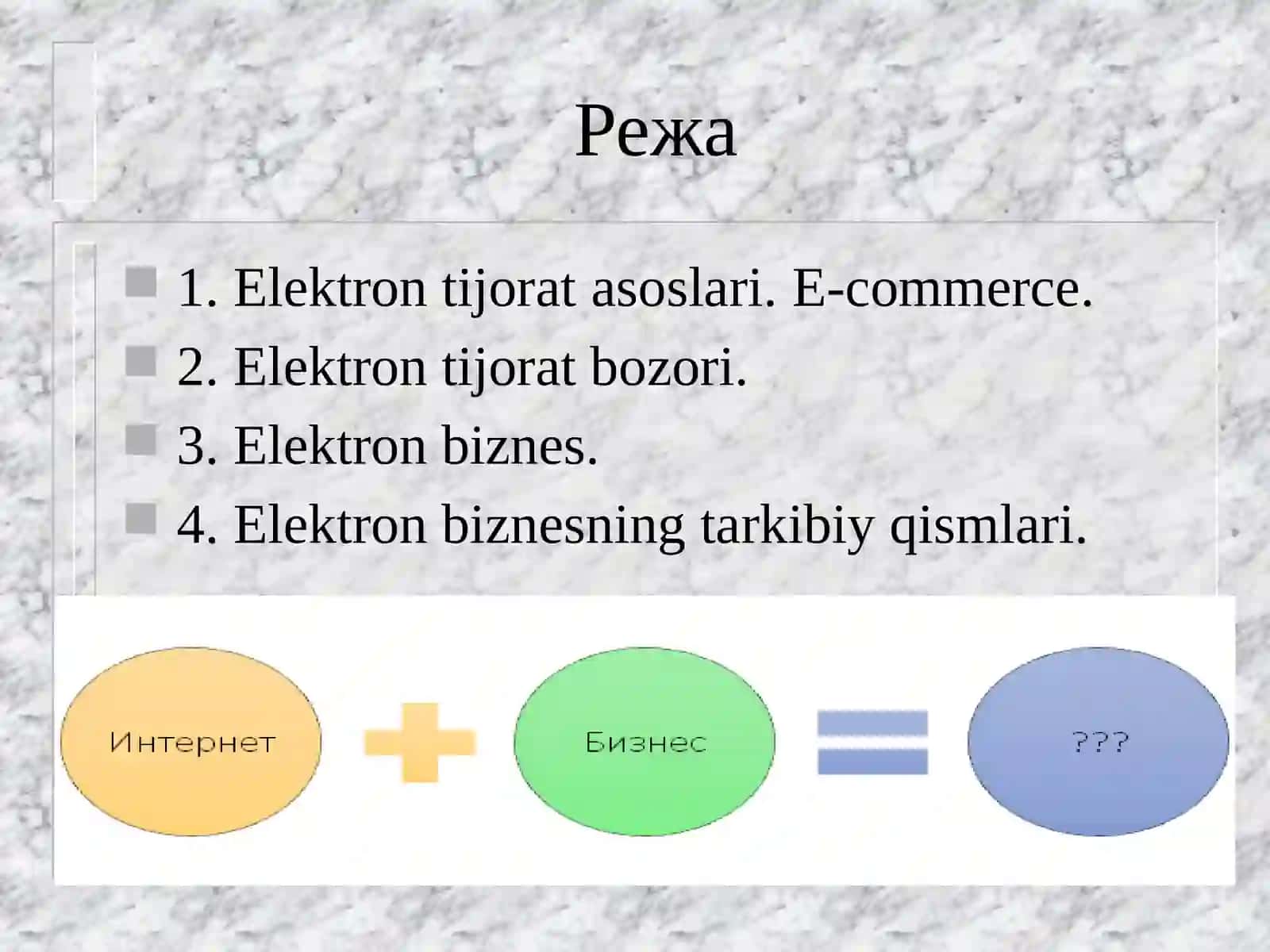 Elektron tijorat va elektron biznes 4