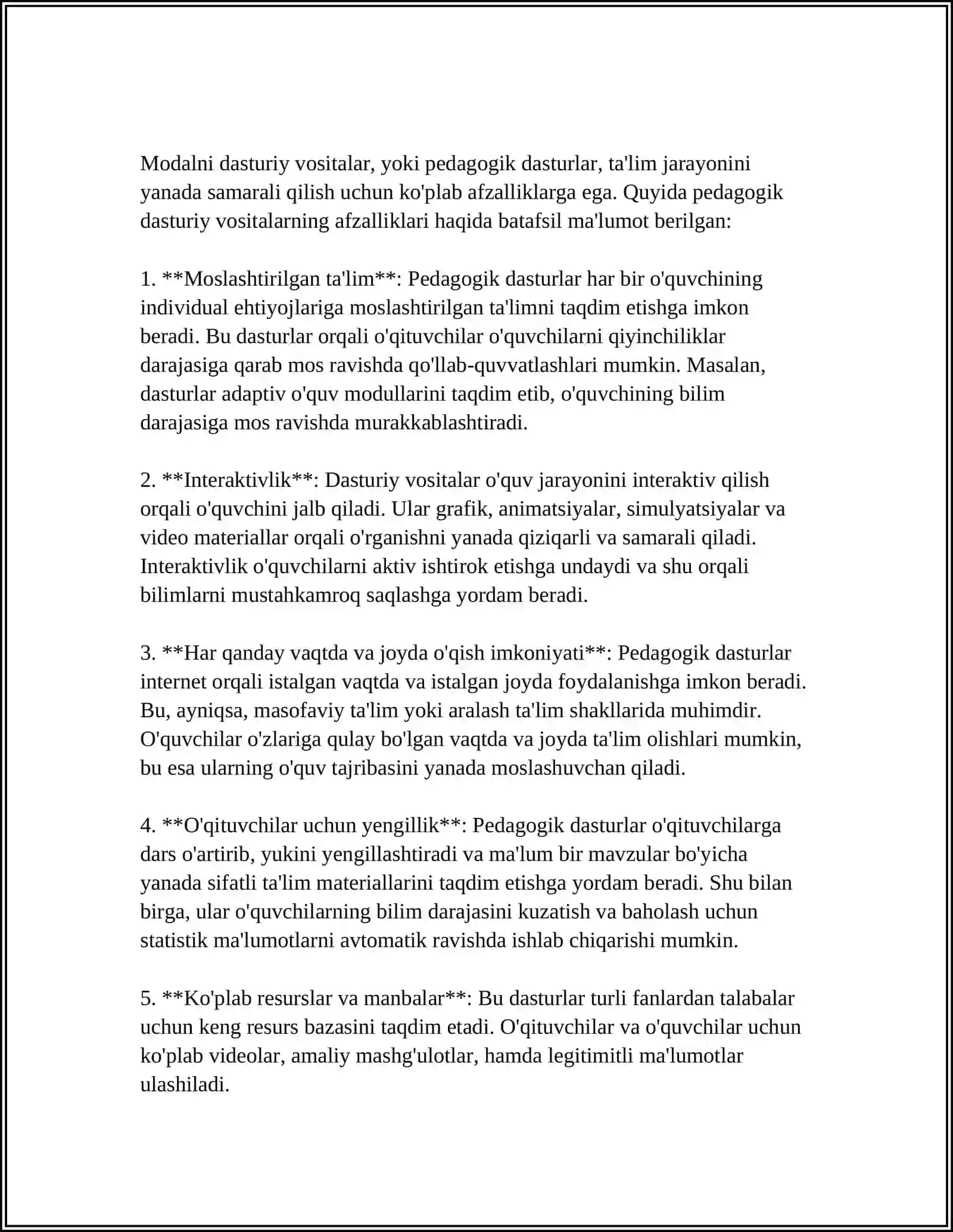 FIZIKAVIY JARAYONLARNI MODELLASHTIRISH IMKONIYATINI BERUVCHI PEDAGOGIK DASTURIY VOSITALAR MISOLIDA FIZIKAVIY JARAYONNI MODELLASHTIRISH 4