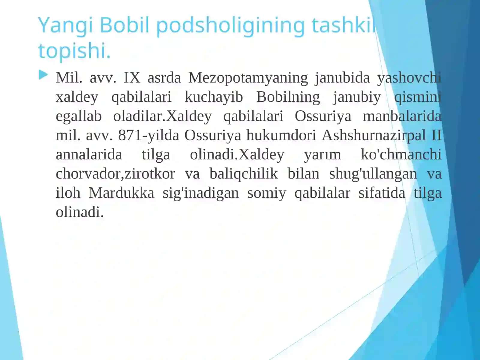 YANGİ BOBİL PODSHOHLİGİ 4