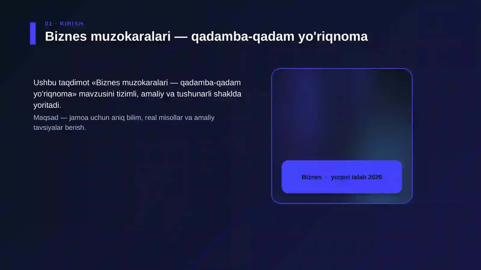 Biznes muzokaralari — qadamba-qadam yo'riqnoma 4