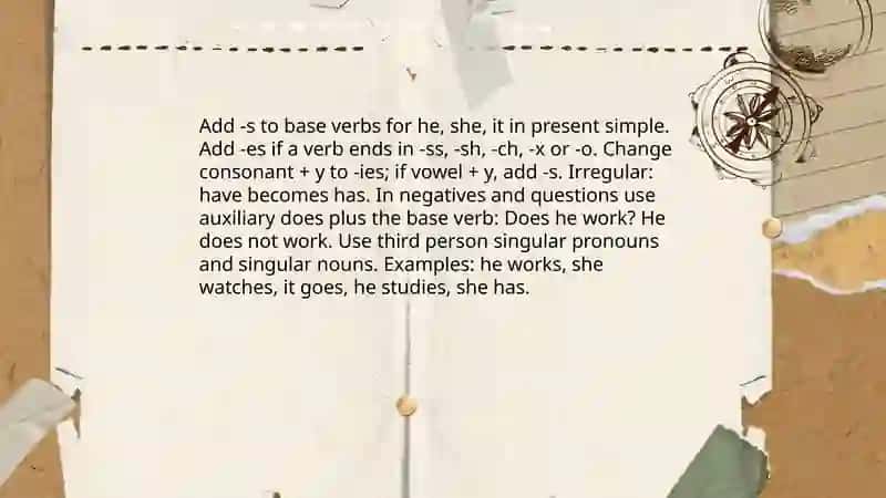 Present simple 4
