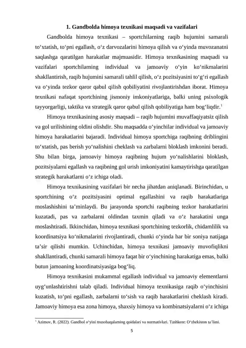 Gandbolda himoya texnikasi 4