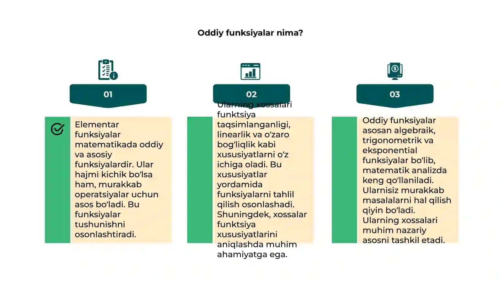 Elementar funksiyalar va ularning xossalari 4