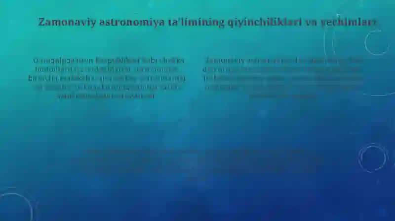 Astronomiya ta'limi tarixidan 4