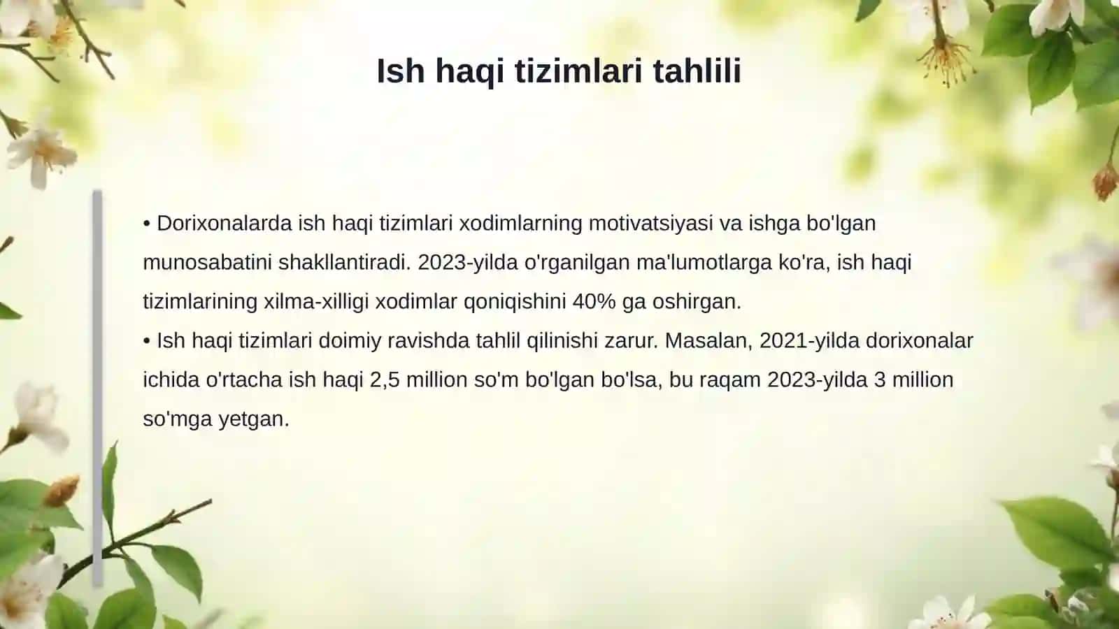 Dorixonalarda xodimlar soni va ish haqqini rejalashtirish 4