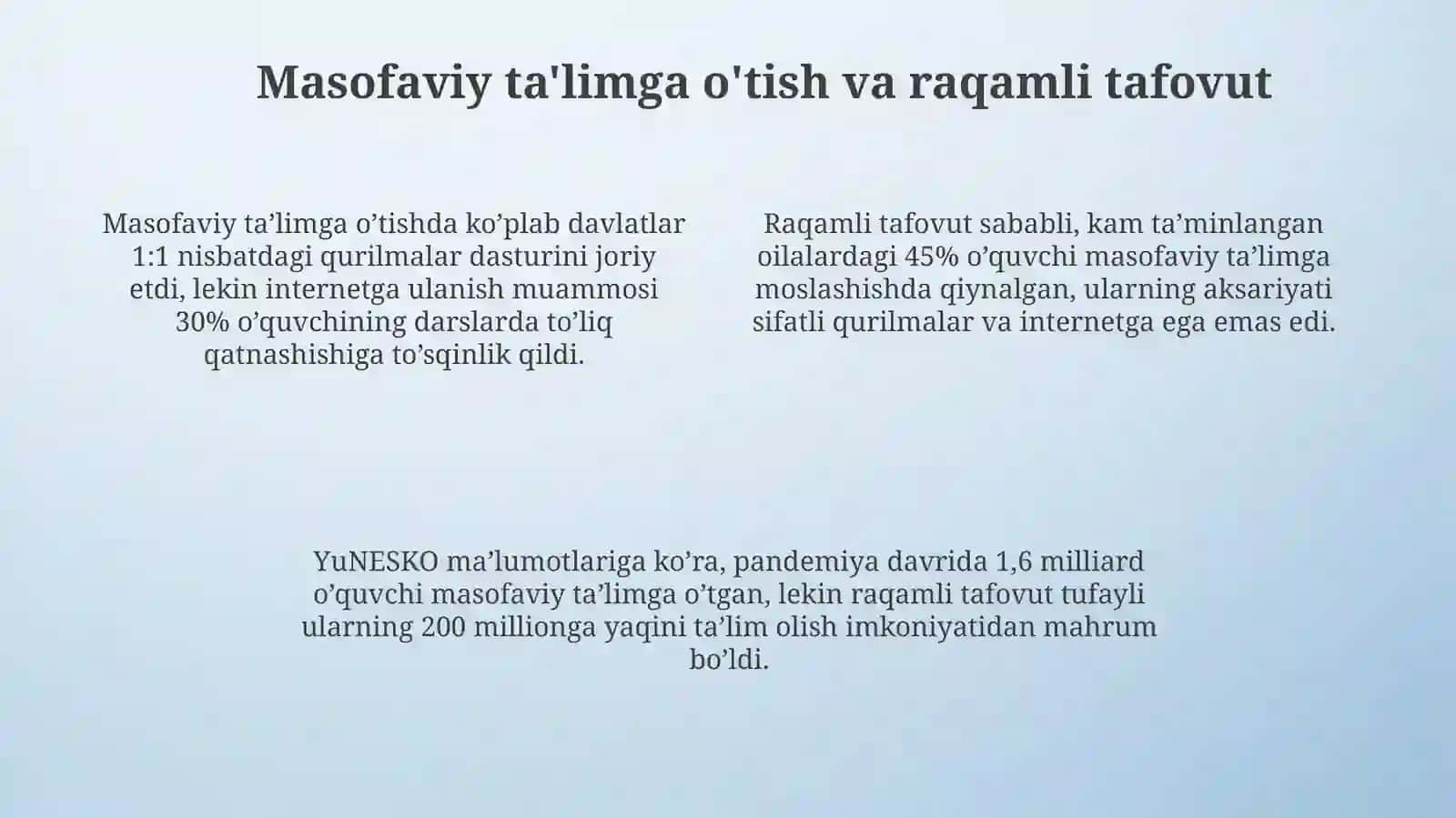 Pandemiya davridagi ta'lim va tarbiya siyosati: Global tajriba 4