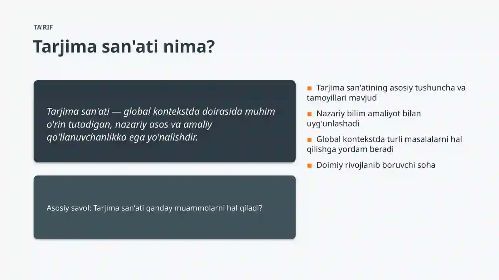 Tarjima san'ati Muammolari va yechimlari 4