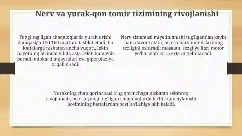Yosh davrlarning anatamik va fiziologik xususiyatlari 4