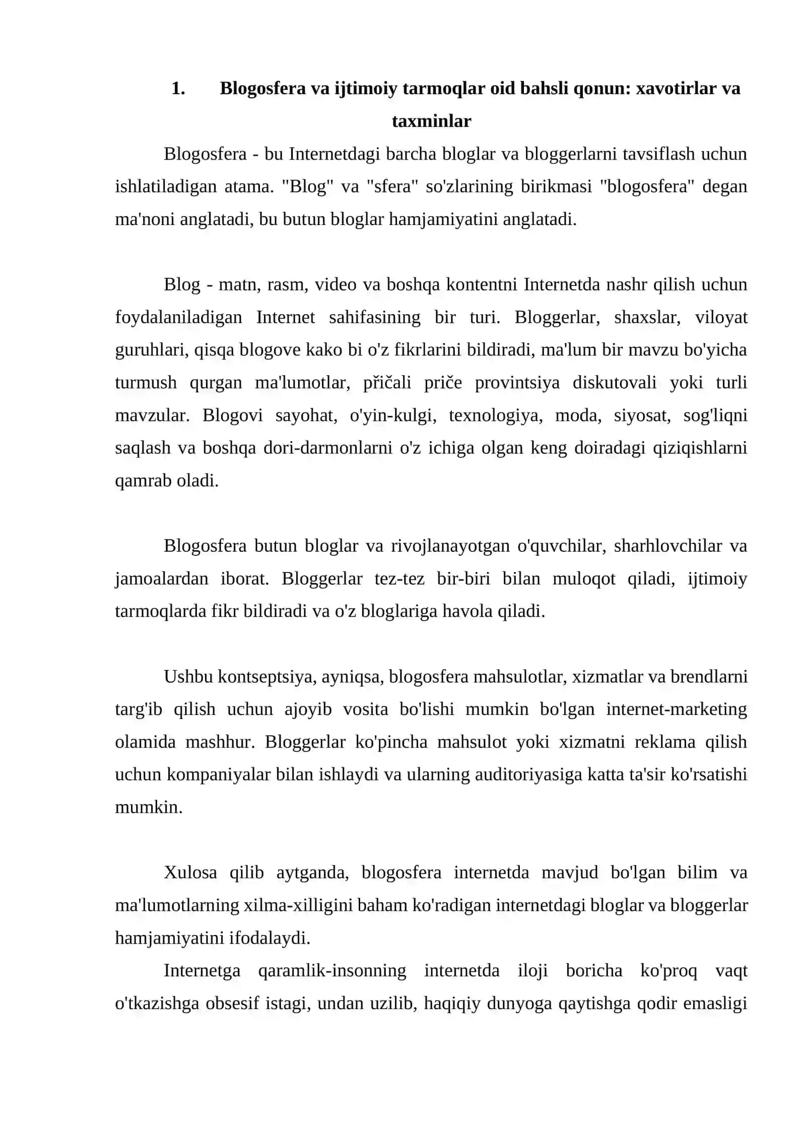 Blogosfera va ijtimoiy tarmoqlar bilan hamkorlik 4