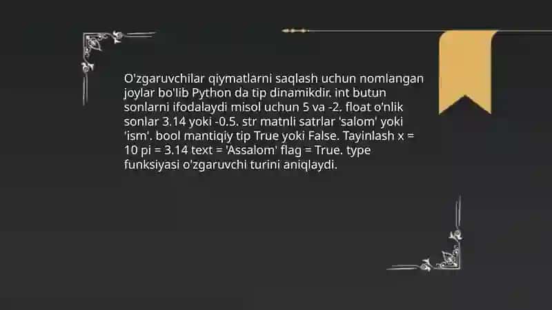 Python dasturlash tili 4