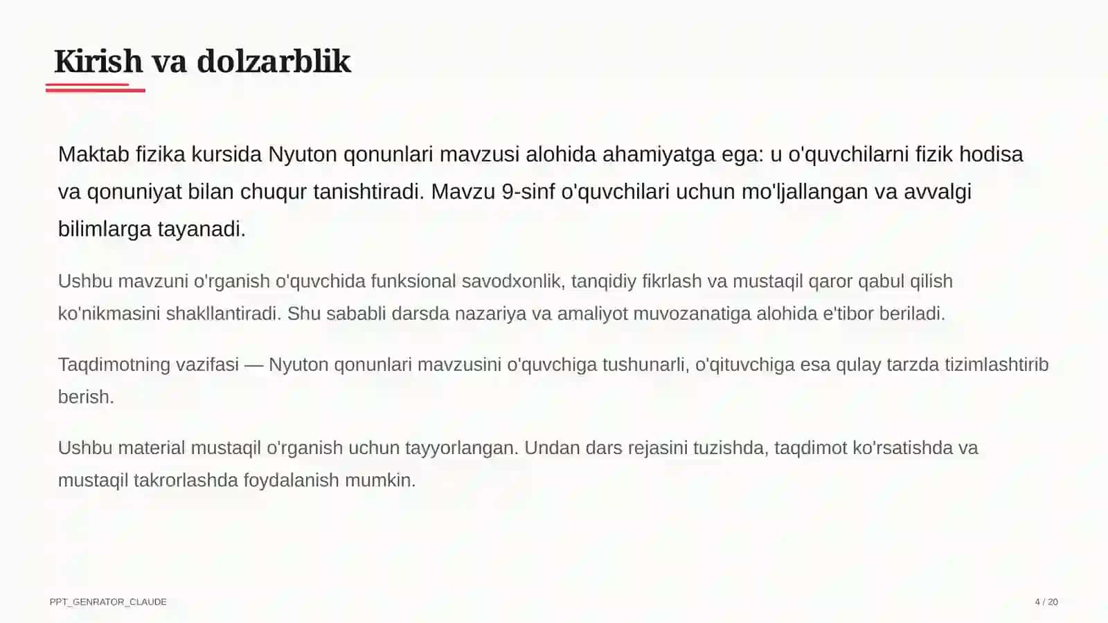 Nyuton qonunlari (9-sinf) 4