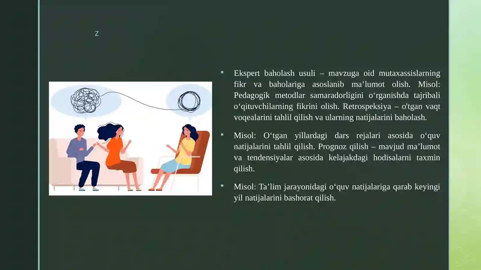 Ilmiy kuzatuv. O‘lchov. So‘rov.Ekspert baholash usuli.Retrospeksiya. Prognoz qilish. 4
