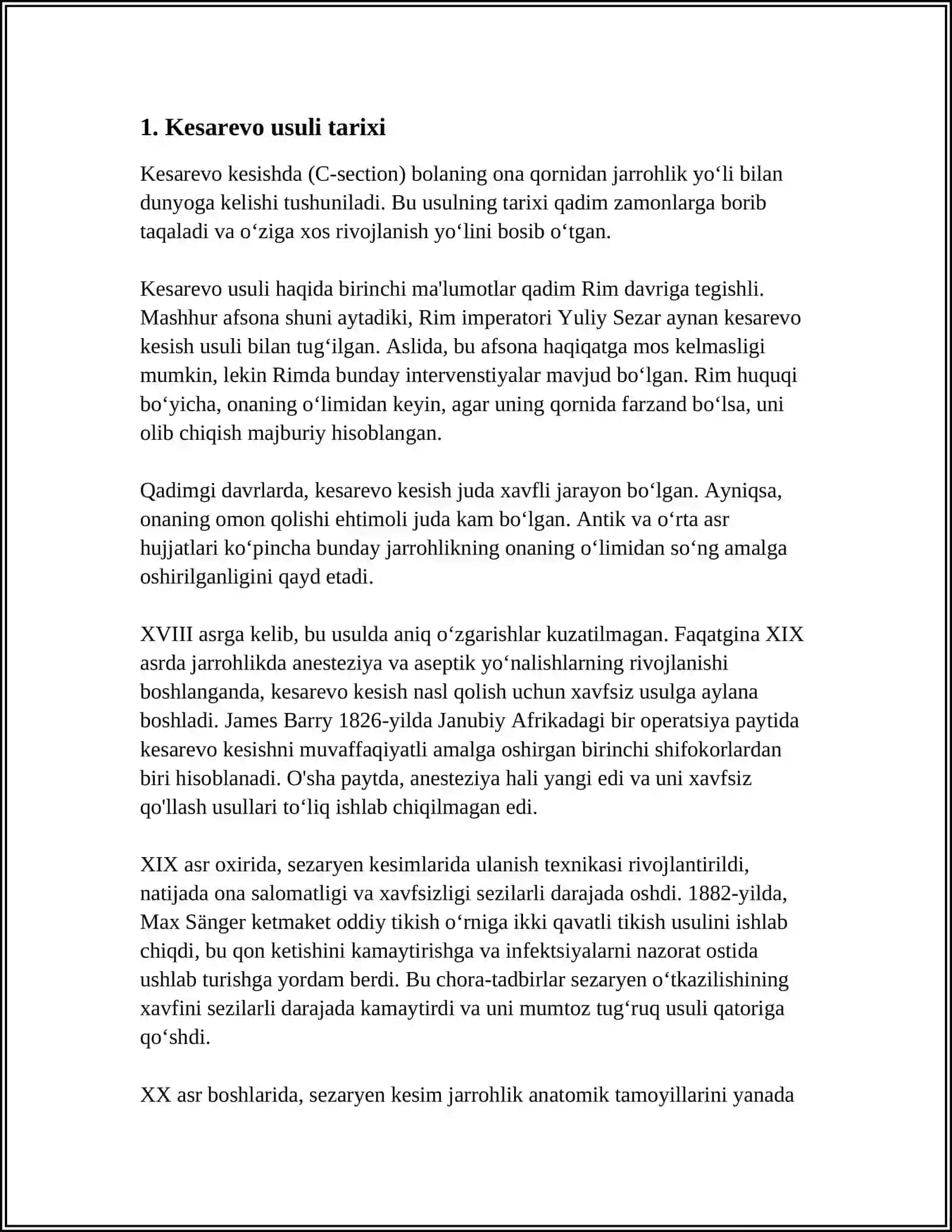 HAYVONLARNI QORIN BOʻSHLIGʻINI KESAREVO USULIDA YORISH VA FETOTOMIYA OPERATSIYASI 4