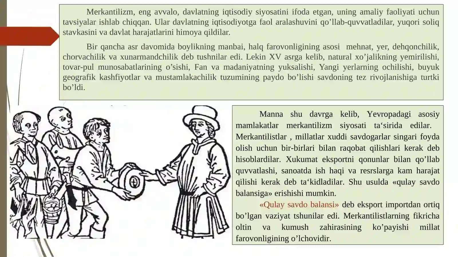 Merkantelizm iqtisodiy ta’limotining mohiyati va ahamiyati 4