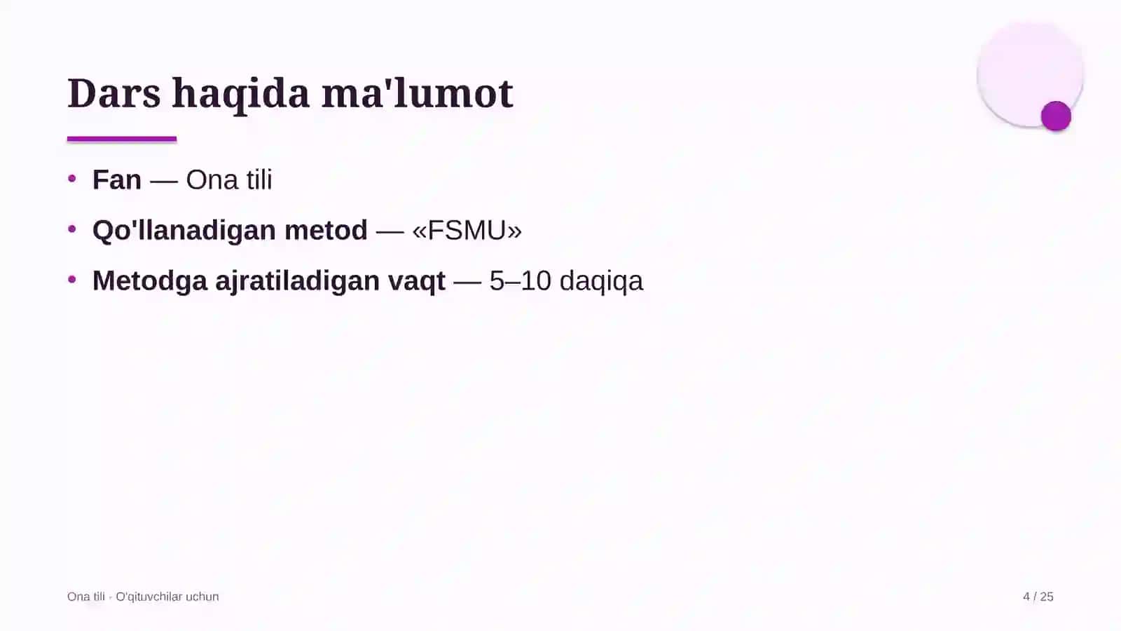 ona tili darslarida fsmu metodidan foydalanish 9679 4