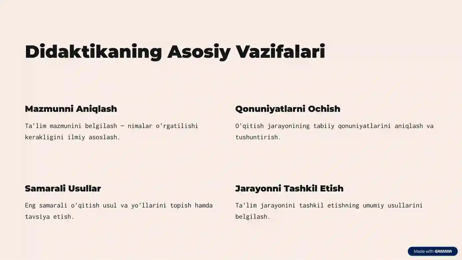 Didaktika: Ta'lim Nazariyasining Asoslari 4