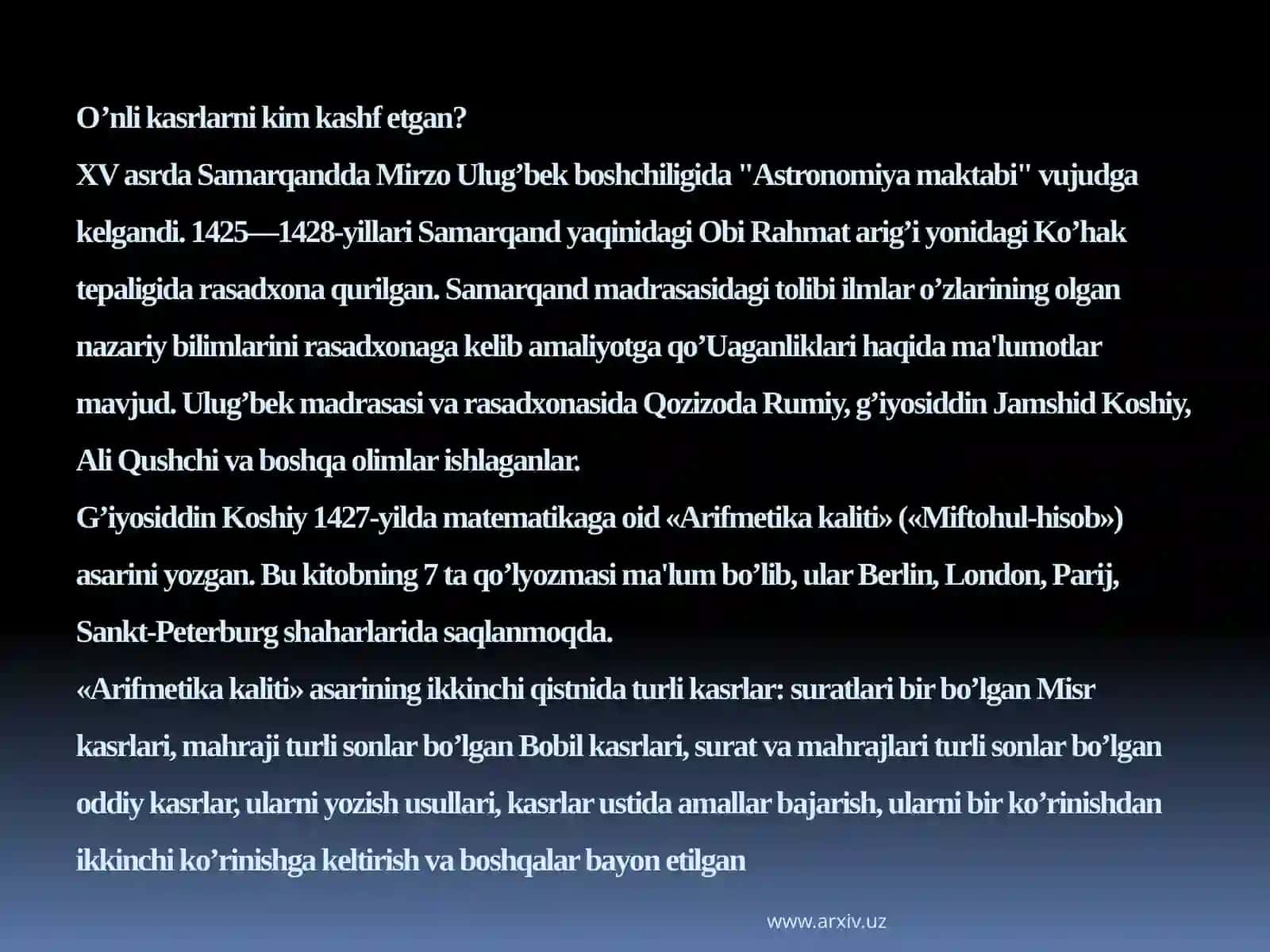 Mirzo Ulug‘bek buyuk alloma va davlat arbobi 4