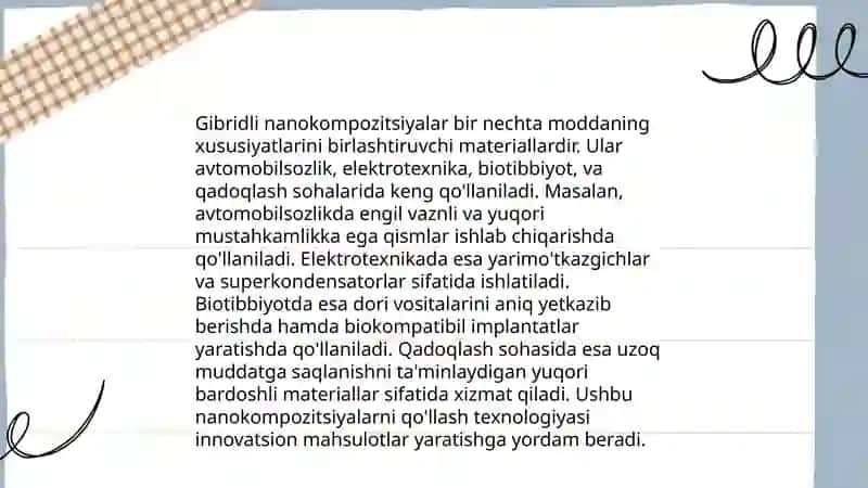 Gibridli nanokompozitsion materiallar 4