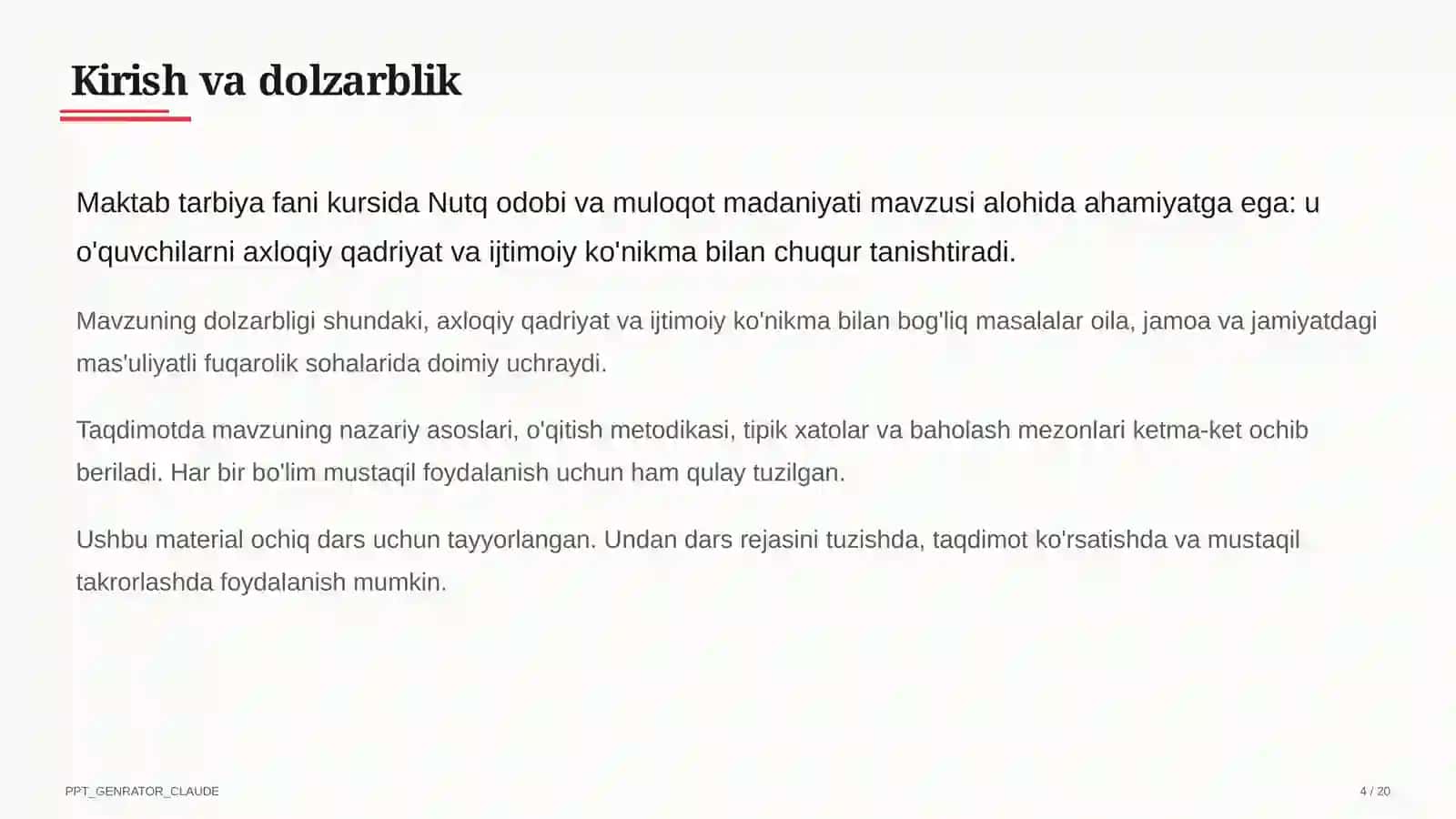 Nutq odobi va muloqot madaniyati (8-sinf) 4