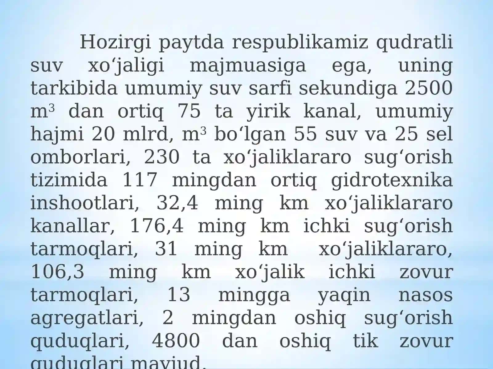 Kanaldagi gidro texnika inshootlaridan foydalanish 4