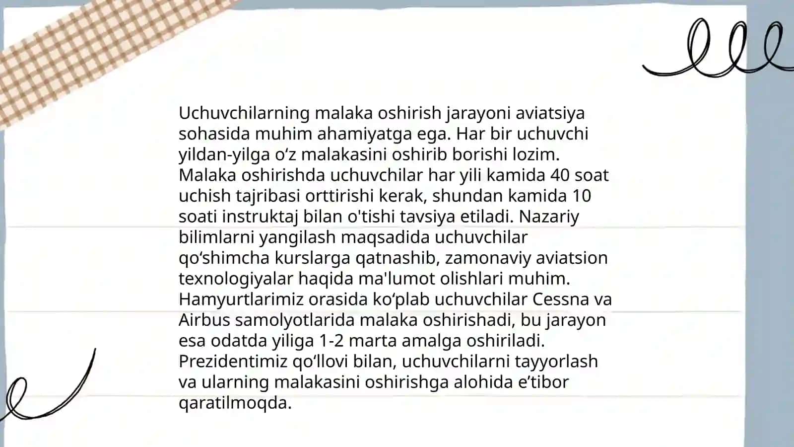 Uchuvchi kasbi.Uchuvchi kasbi haqida tushunch 4