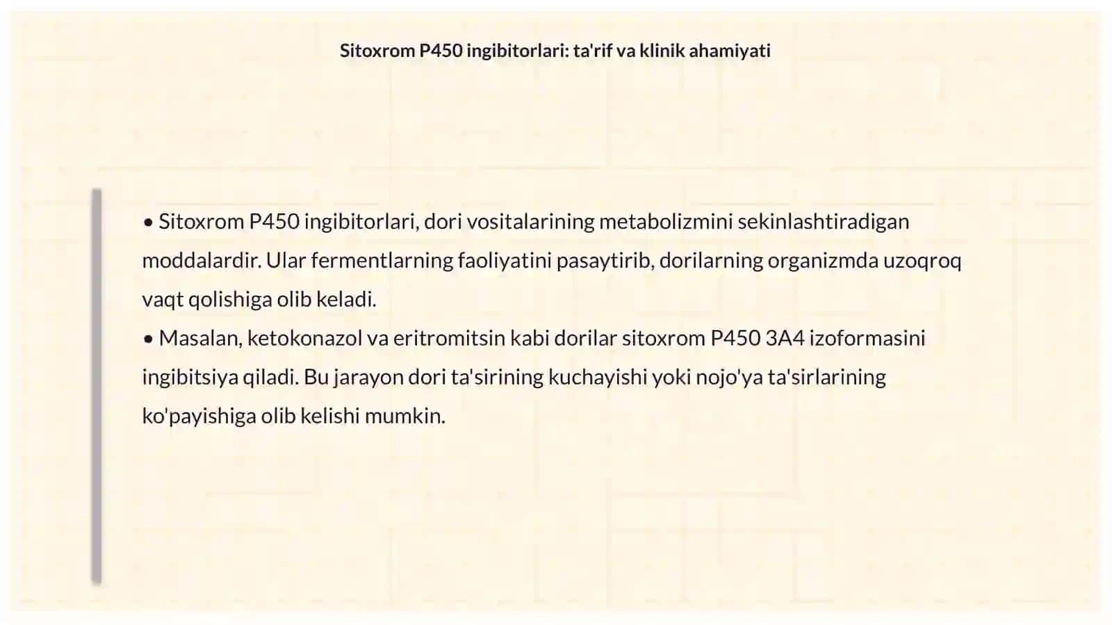 Sitoxrom P450 Induktorlari va Ingibitorlari 4