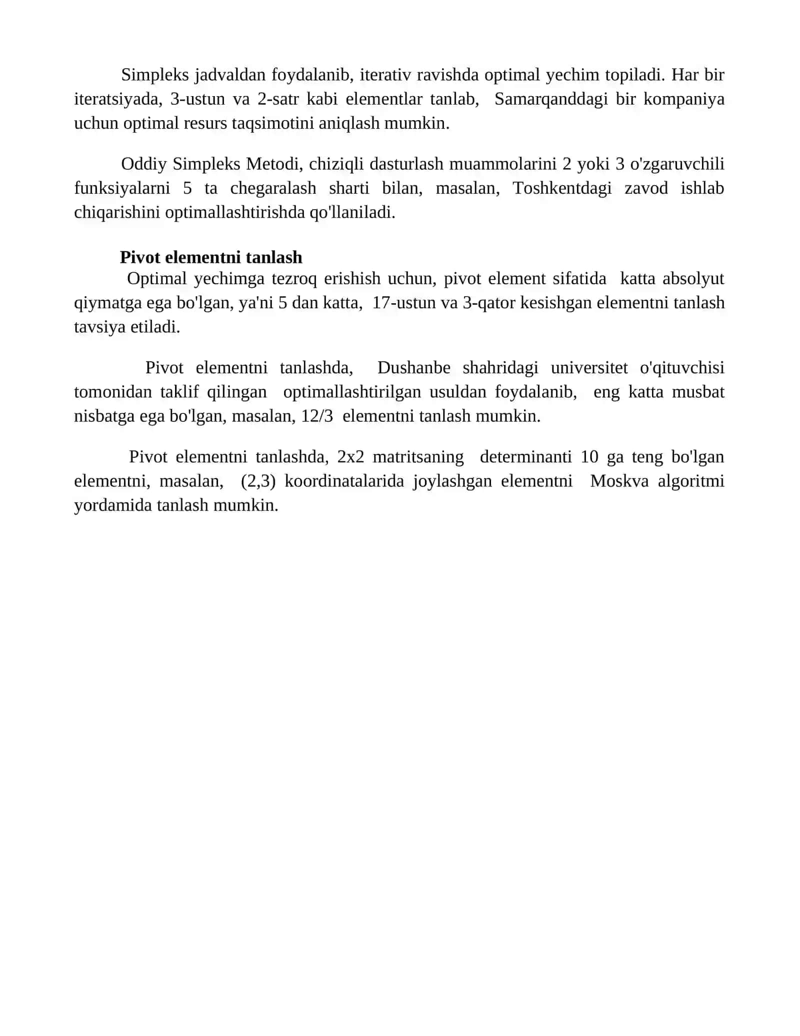 Oddiy Simpleks usuli 4