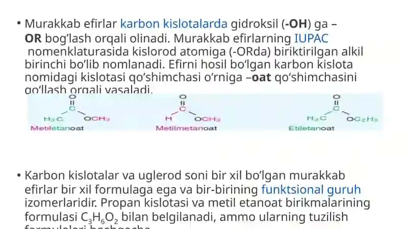 Murakkab efirlar 4