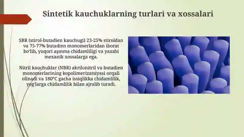 Sintetik Kauchuklar 4