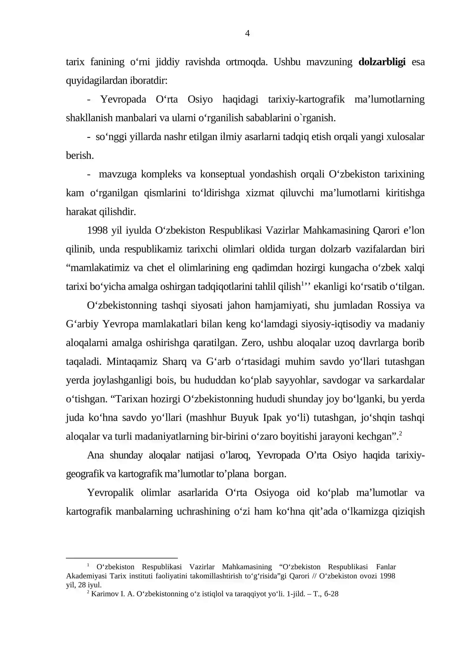 « XIX-XX asrning boshlarida Yevropa olimlari tomonidan O’rta Osiyoning o’rganilishi. » 4