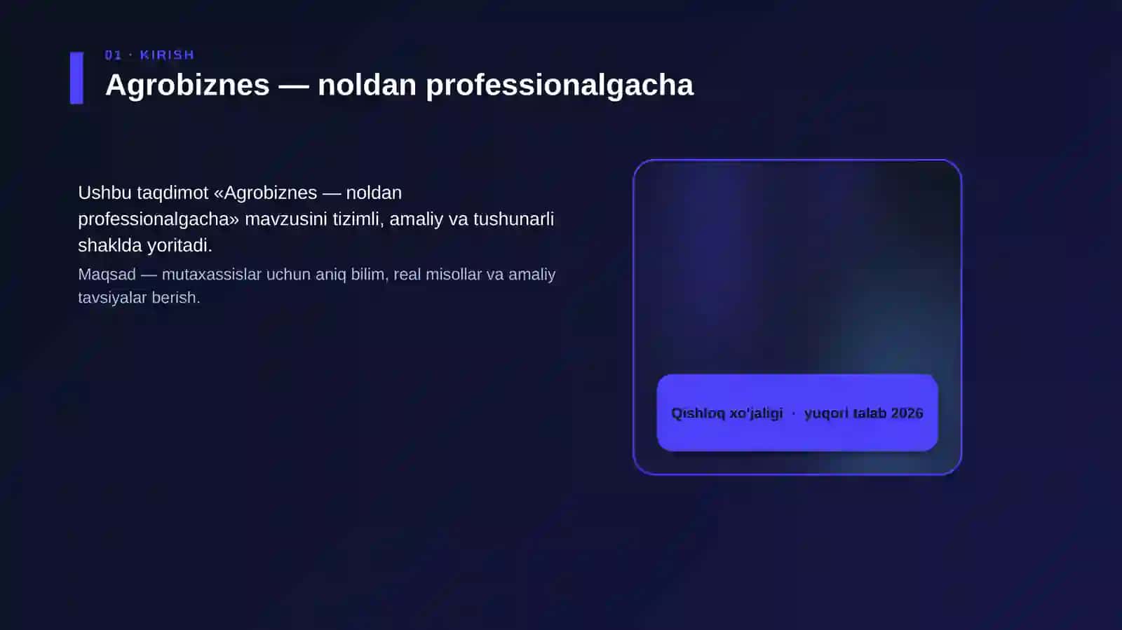 Agrobiznes — noldan professionalgacha 4