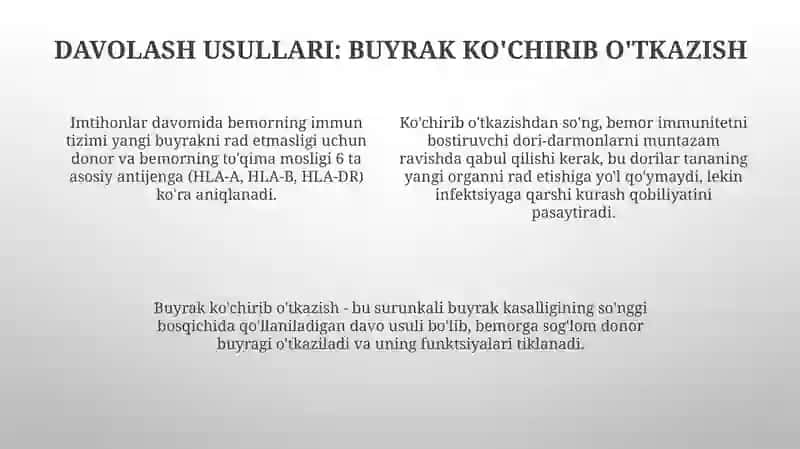 Surunkali buyrak yetishmovchiligi 4