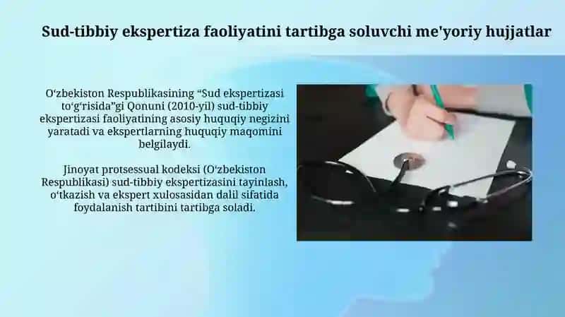 Sud-tibbiy ekspertiza faoliyatini belgilovchi meyoriyhujjatlar 4