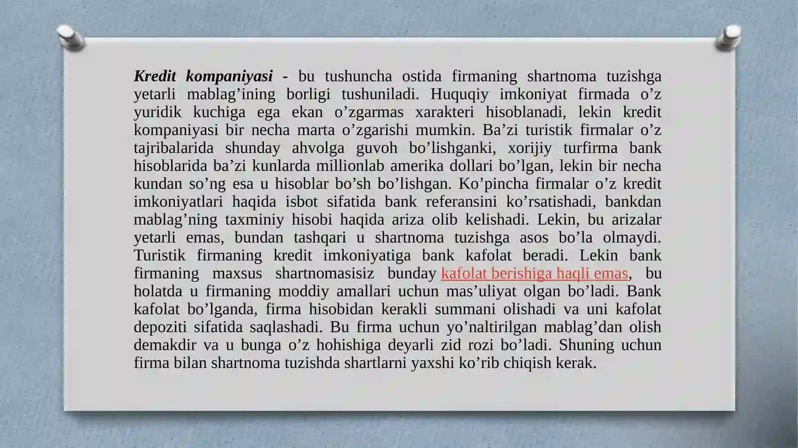 Turizm dashartnomamunosabatlari 4