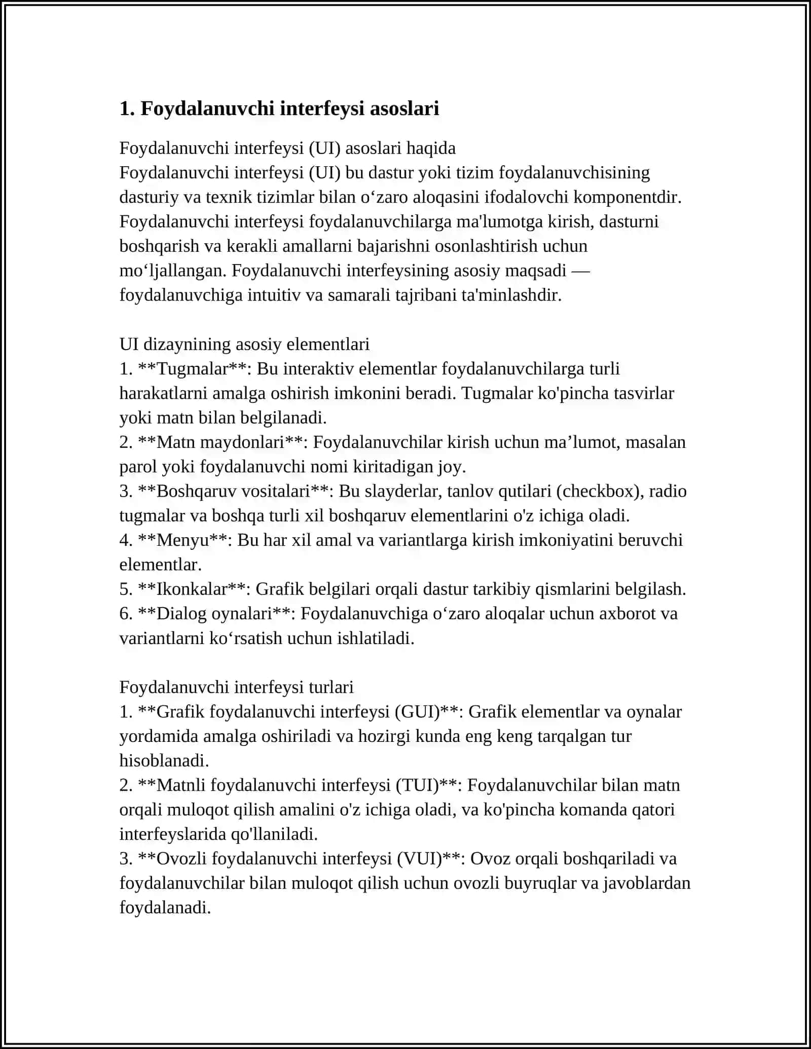 KOMPYUTER GRAFIKASI VA DIZAYN ISHLARINI BAJARISH UCHUN FOYDALANUVCHI INTERFEYSINI SOZLASH 4