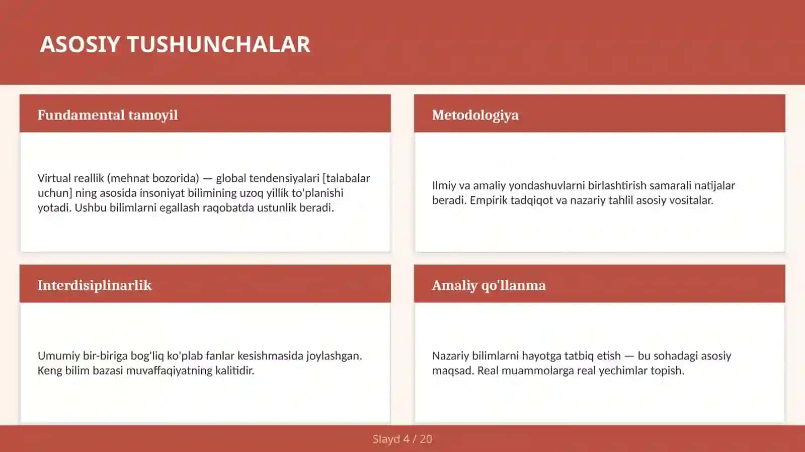 Virtual reallik (mehnat bozorida) — global tendensiyalari [talabalar uchun] 4