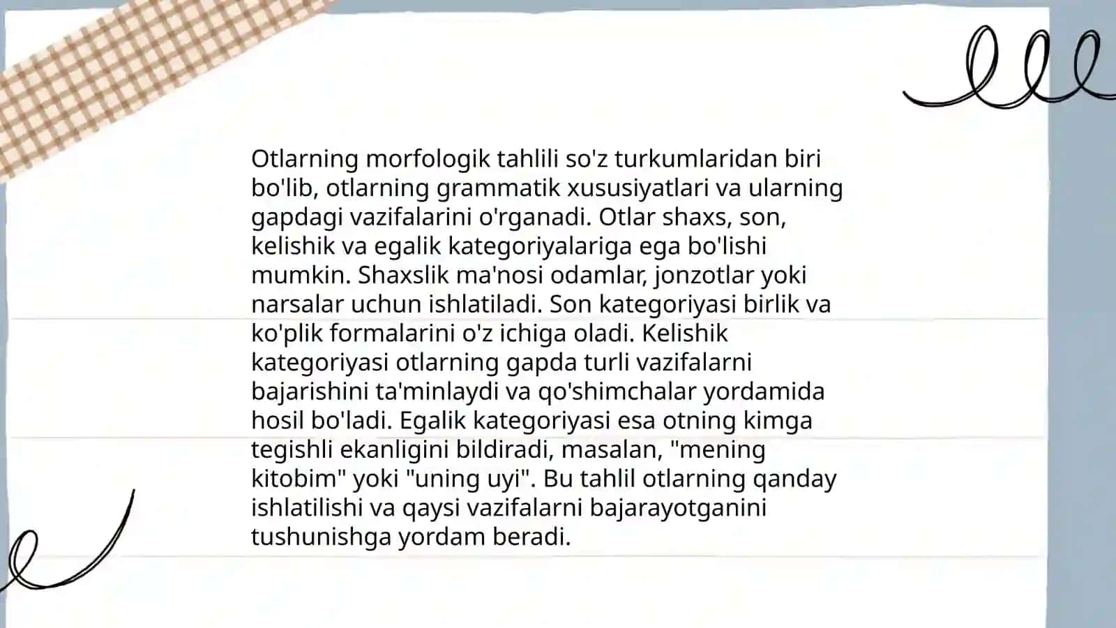 Boshlanģich sinf ôquvchilarini morfologik taxlilga ôrgatish 4