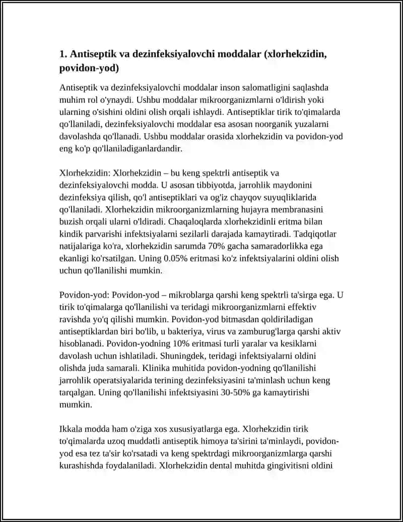 TIBBIY AMALIYOTDA ISHLATILADIGAN KIMYOVIY MODDALAR 4