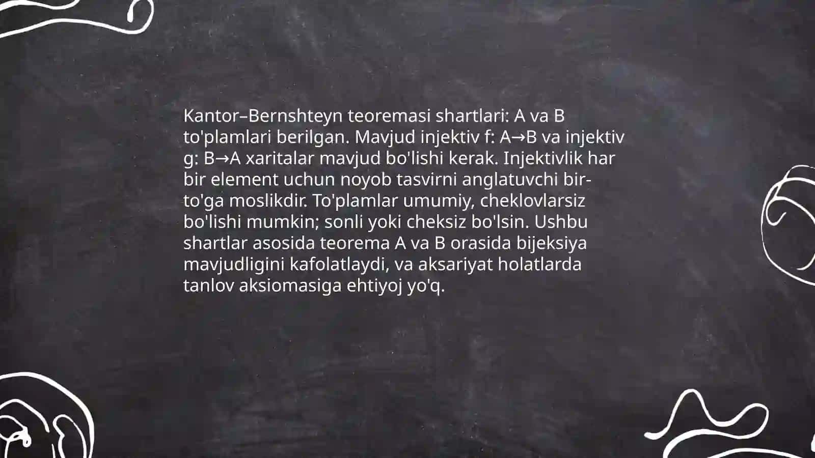 Kantor-Bernshteyn teoremasi 4